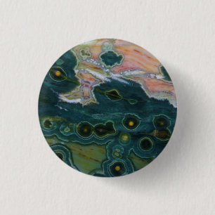 Grün gefleckter Ozean-Jasper Button