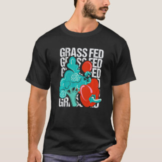 Grün gefütterte vegane Ernährung Macht T-Shirt
