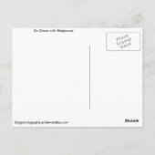 Grün gehen mit Windkraft Postkarte (Rückseite)