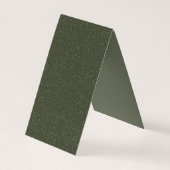 Grün gekleckte, geklappte Visitenkarte des Moos - Visitenkarten (Rückseite)