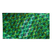 Grün, gekratzt, Gitter oder andere Ziegelsteine Kissenbezug (Rückseite-Rechts)