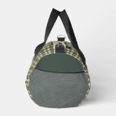 Grün Gelb Karomuster Klein Duffle Bag (Rechts)