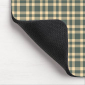 Grün Gelb Karomuster Mousepad (Ecke)