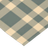 Grün Gelb Karomuster Tischdecke (Schrägansicht)