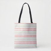 Grün-Gelb-Rot-Pixel-Strickmuster Tasche (Vorderseite)