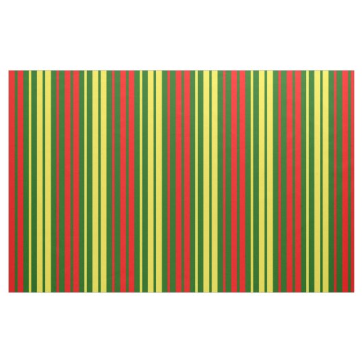 Grün Gelb Rot Vertikale Streifen Design  Stoff (Fat Quarter (45,7 x 55,9 cm))