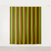 Grün Gelb Rot Vertikale Streifen Design   Wandteppich (Vorderseite)