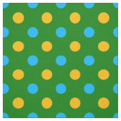 Grün Gelb Schwarz Polka Punkte Design  Stoff (Muster)