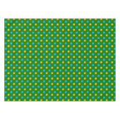 Grün Gelb Schwarz Polka Punkte Design Tischdecke (Vorderseite (Horizontal))