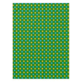 Grün Gelb Schwarz Polka Punkte Design Tischdecke (Vorderseite)