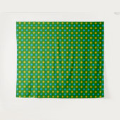 Grün Gelb Schwarz Punkte Design  Wandteppich (Vorderseite (Horizontal))