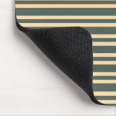 Grün Gelb Streifen Muster Mousepad (Ecke)