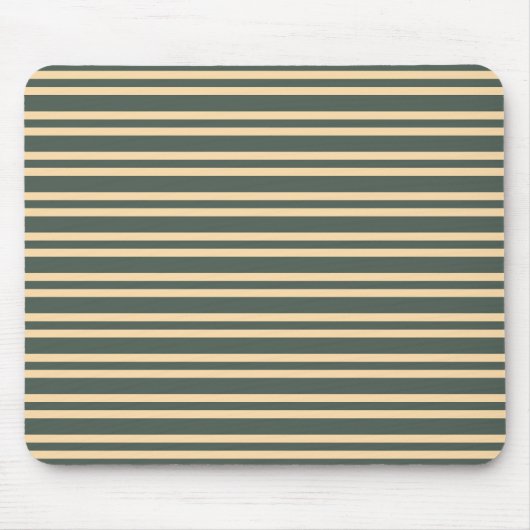 Grün Gelb Streifen Muster Mousepad (Vorne)