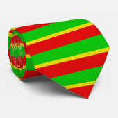 Grün, Gelb und Rot. Krawatte (Gerollt)