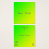 Grün-gelbe Gradientenkarte (Vorne & Hinten)