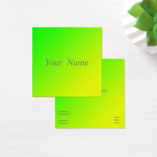 Grün-gelbe Gradientenkarte (Schreibtisch)