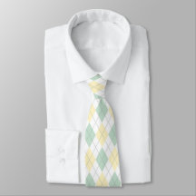 Grün-Gelbe Raute Necktie