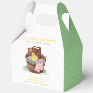 Grün Gelbe Waschzuber Gummiente Babyparty Geschenkschachtel