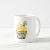 Grün Gelber Honig Cupcake Kaffeetasse (VorderseiteRechts)