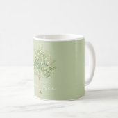 Grün Gelber Zitronenbaum Kaffeetasse (VorderseiteRechts)