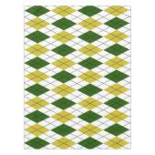 Grün-gelbes Argyle-Muster Tischdecke (Vorderseite)