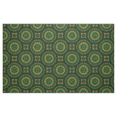 Grün-gelbes Boho Chic-Dekorationsmuster Stoff (Fat Quarter (45,7 x 55,9 cm))