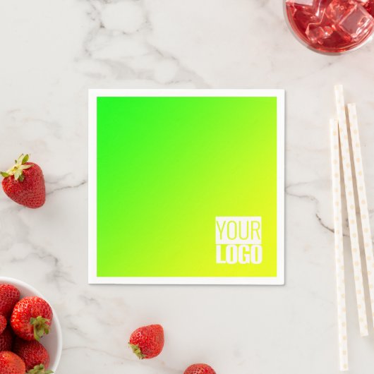 grün gelbfarbener Farbverlauf hinzufügen Serviette (Beispiel)