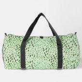 Grün gemalte Punkte Duffle Bag (Rückseite)