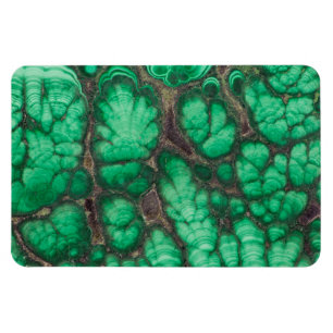 Grün gemusterter Malachit Magnet