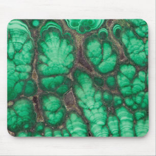 Grün gemusterter Malachit Mousepad