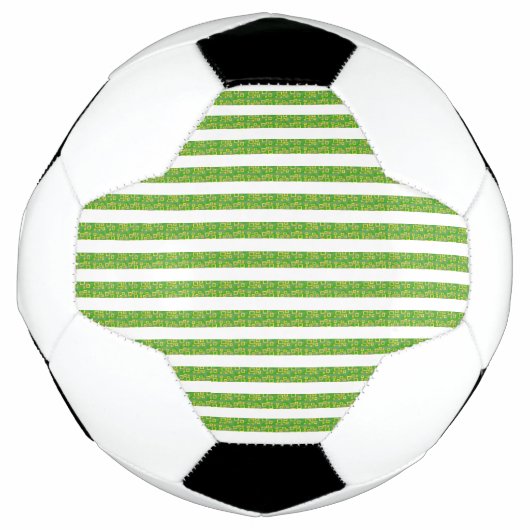 Grün Geometrisch  Fußball (Vorderseite)