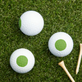 Grün Geometrisch Golfball (Insitu Gras)
