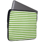 Grün Geometrisch Laptopschutzhülle (Vorne Rechts)