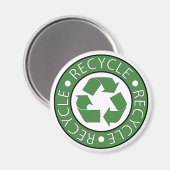 Grün gerecycelt magnet (Vorderseite/Rückseite)