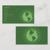 Grün - Geschäft Visitenkarte (Vorne/Hinten)