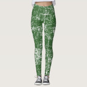 grün gestört leggings (Vorderseite)