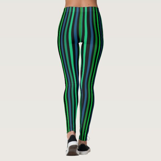 grün gestreift leggings (Rückseite)