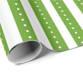Grün gestreifte Geschenkpapier; Weihnachtsgeschenk Geschenkpapier (Rolleneckpunkt)