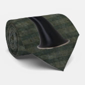 Grün-Gestreifter gebundener Clarinet Krawatte (Gerollt)