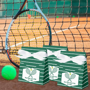 Grün gestreifter Tennisclub individuell angepasst  Geschenkschachtel