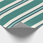 Grün gestreiftes Geschenkpapier (Ecke)