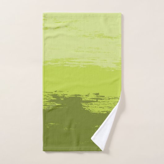 Grün gestrichen - Handtuchhalter Set (Handtuch)