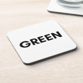 grün getränkeuntersetzer (Linke Seite)