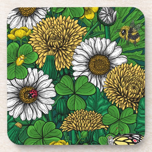 Grün Getränkeuntersetzer (Vorderseite)