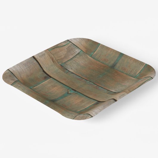 grün glänzend pappteller (Gewinkelt)