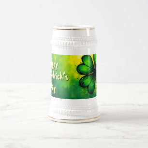 Grün, Glück & Freude - Frohen St. Patrick's Day! Bierglas