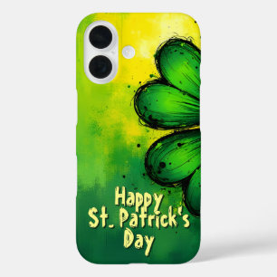 Grün, Glück & Freude - Frohen St. Patrick's Day! iPhone 16 Hülle