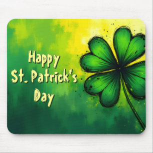 Grün, Glück & Freude - Frohen St. Patrick's Day! Mousepad
