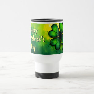 Grün, Glück & Freude - Frohen St. Patrick's Day! Reisebecher