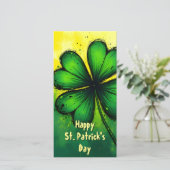 Grün, Glück & Freude - Happy St. Patrick's Day! (Stehend Vorderseite)